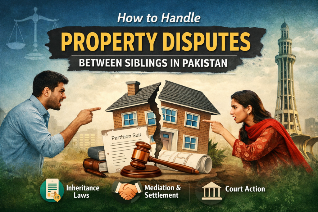 How to Handle Property Disputes Between Siblings in Pakistan