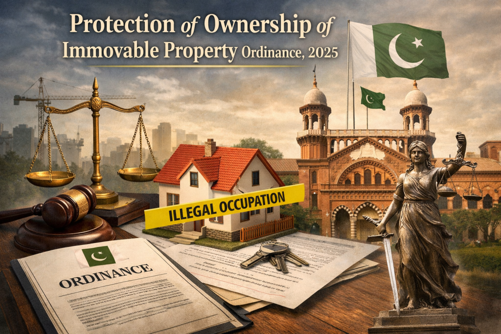 Protection of Ownership of Immovable Property Ordinance 2025