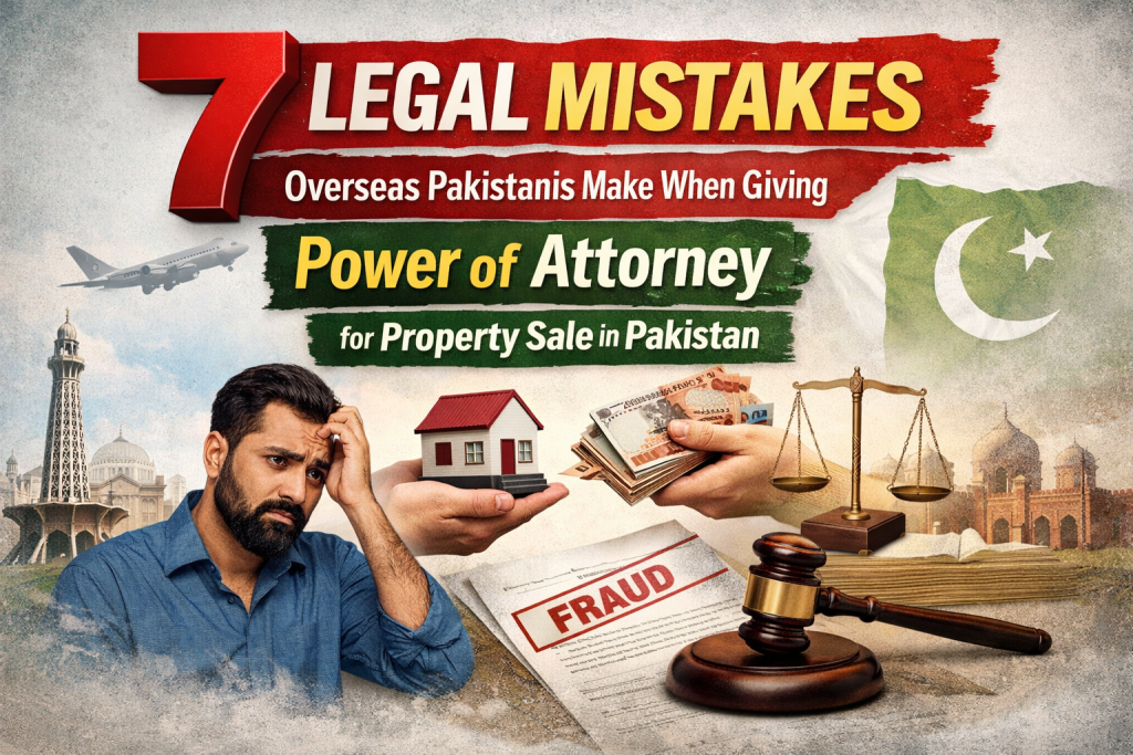 7 Legal Mistakes Overseas Pakistanis Make When Giving Power of Attorney for Property Sale in Pakistan