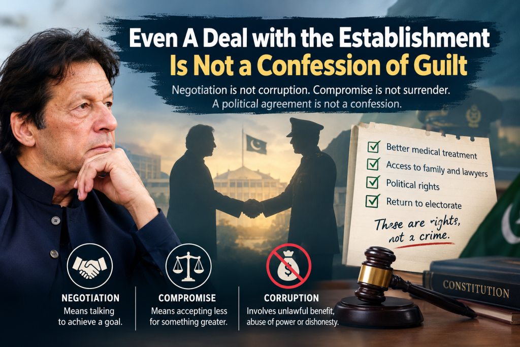 Even Any Deal with the Establishment Is Not a Confession of Guilt